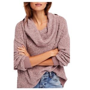 Free People by your side sweater mauve